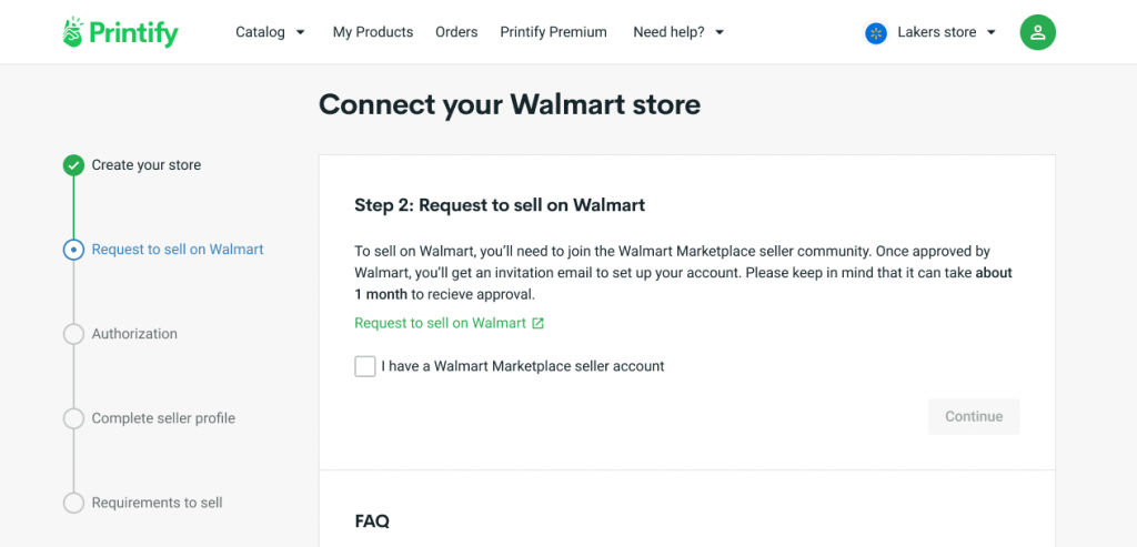 How to Set up a Walmart Store - Request to Sell on Walmart